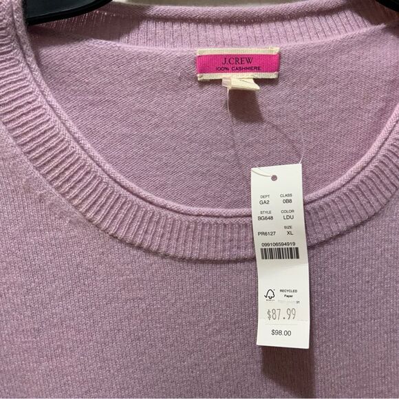 J. Crew 100% Italian Cashmere Crewneck Sweater New - Picture 7 of 13